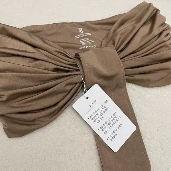 [BUNJANG] Brown Lace Bikini Set (M) / 브라운 레이스 비키니 세트