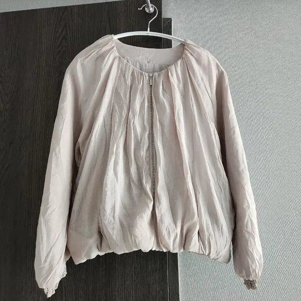 [BUNJANG] NAUW CLOSET Wrinkle Jumper M / 일본수입 NAUW CLOSET 간절기 링클 점퍼 M