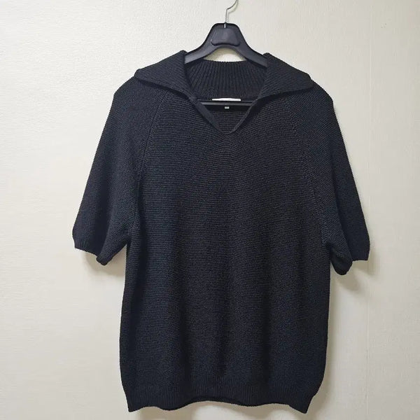 [BUNJANG] nu:cashmere S26 Black Short Sleeve Knit S / nu:cashmere s26 블랙 반팔 니트 S