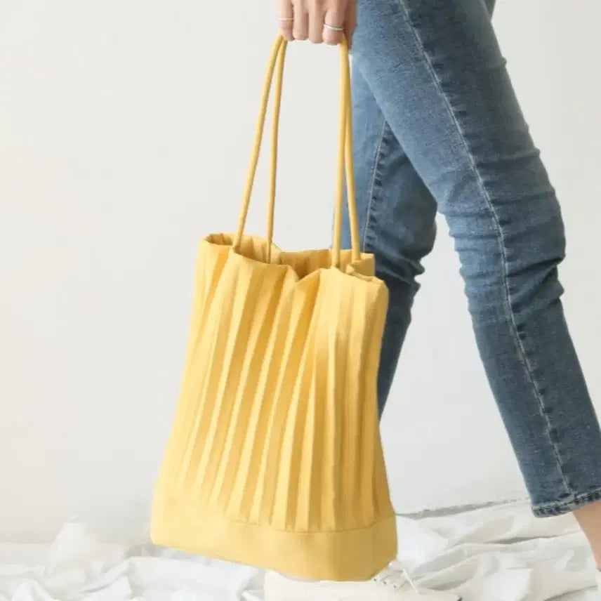 [BUNJANG] Pleated Bag Eco Bag Shoulder Bag / 플리츠백 가방 에코백 숄더백