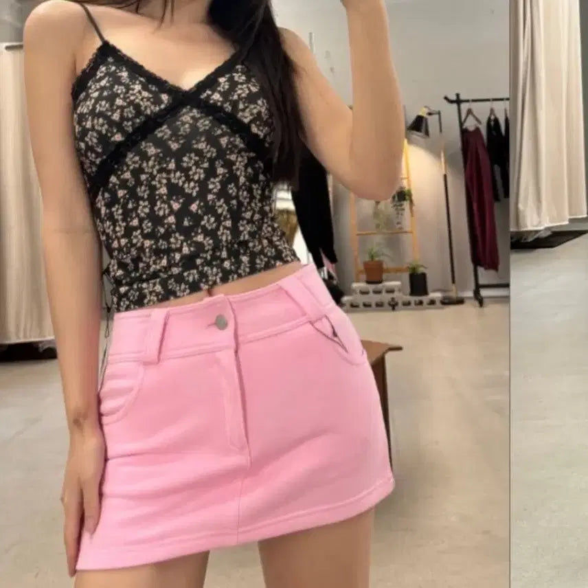 [BUNJANG] The Mysterious Hotel Micro Dot Skirt Green / 더미스테리어스호텔 마이크로닷스커트 그린
