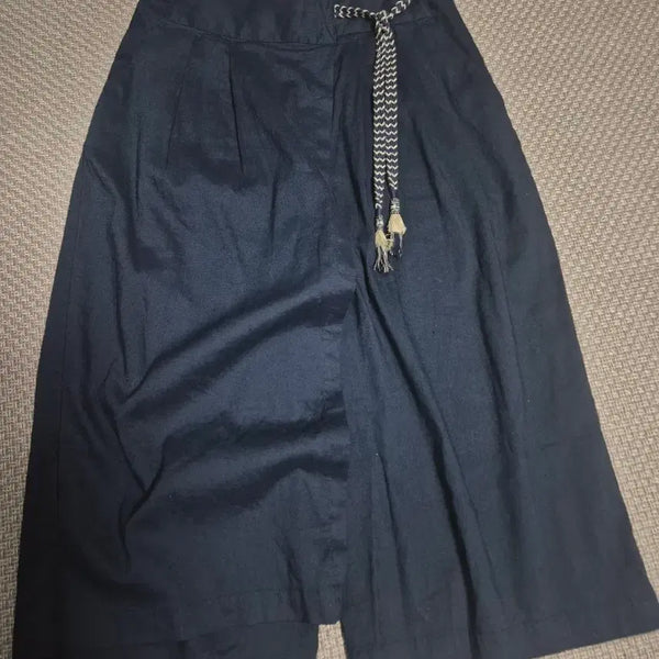 [BUNJANG] Thursday Island Linen Blend Wrap Style Cropped Pants / 써스데이아일랜드 랩스타일 린넨혼방 9부팬츠