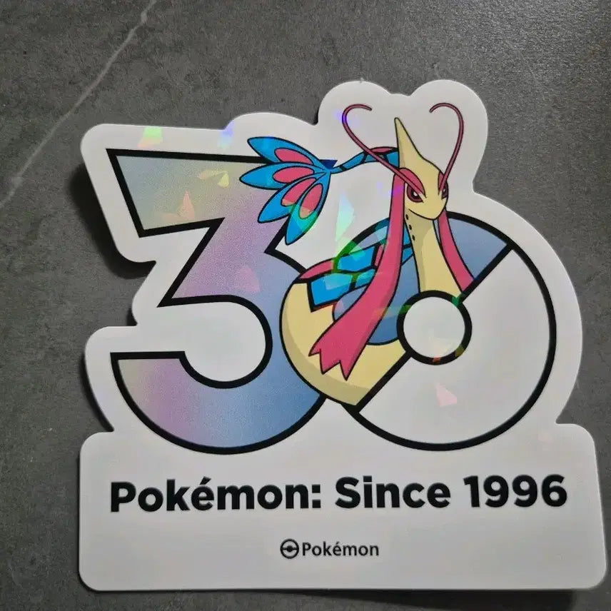 [BUNJANG] Pokemon 30th Anniversary Milotic Sticker / 30주년 포켓몬스터 스티커 밀로틱