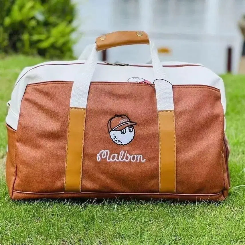 [BUNJANG] Malbon Golf Boston Bag + Golf Cart Bag Bundle / 골프 보스턴 백 + 골프 카트백