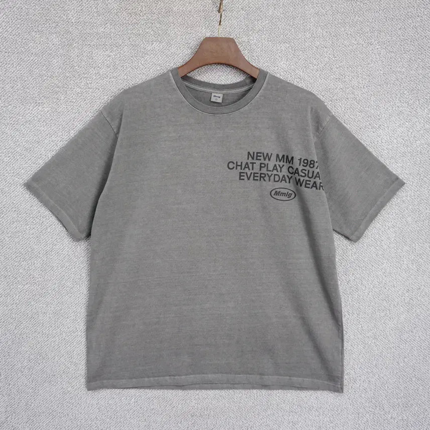 [BUNJANG] MMLG 25SS Garment Dyed Regular Fit Short Sleeve T-Shirt L / MMLG 25SS 가먼트다잉 레귤러핏 반팔 티셔츠 L