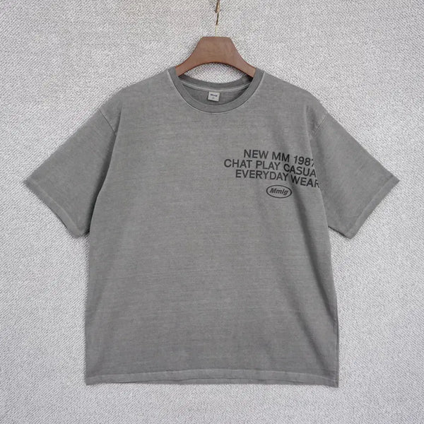 [BUNJANG] MMLG 25SS Garment Dyed Regular Fit Short Sleeve T-Shirt L / MMLG 25SS 가먼트다잉 레귤러핏 반팔 티셔츠 L