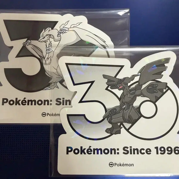 [BUNJANG] Pokemon 30th Anniversary Stickers - Reshiram, Zekrom Bundle Set / 포켓몬스터 30주년 스티커 - 레시라무, 제크로무 (일괄)