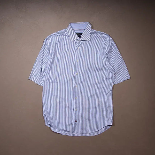 [BUNJANG] Tommy Hilfiger Striped Short Sleeve Shirt M / 타미힐피거 스트라이프 반팔셔츠 A641