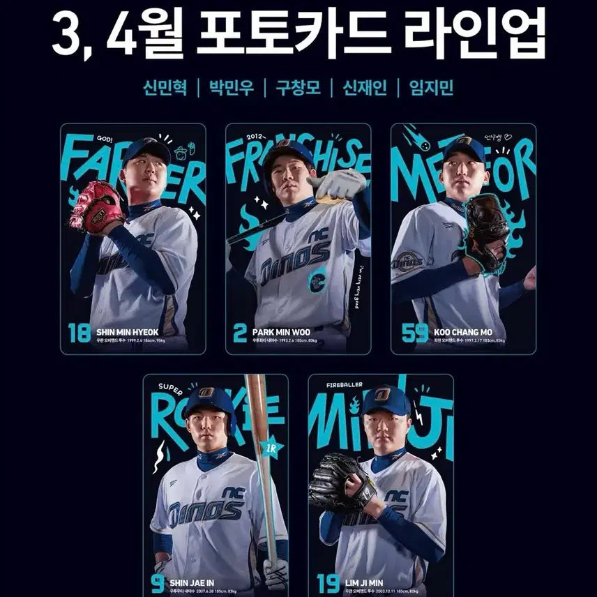 [BUNJANG] NC Dinos Shin Jae-in Special Photocard / 구매) nc 엔씨 다이노스 신재인 스페셜 포토카드