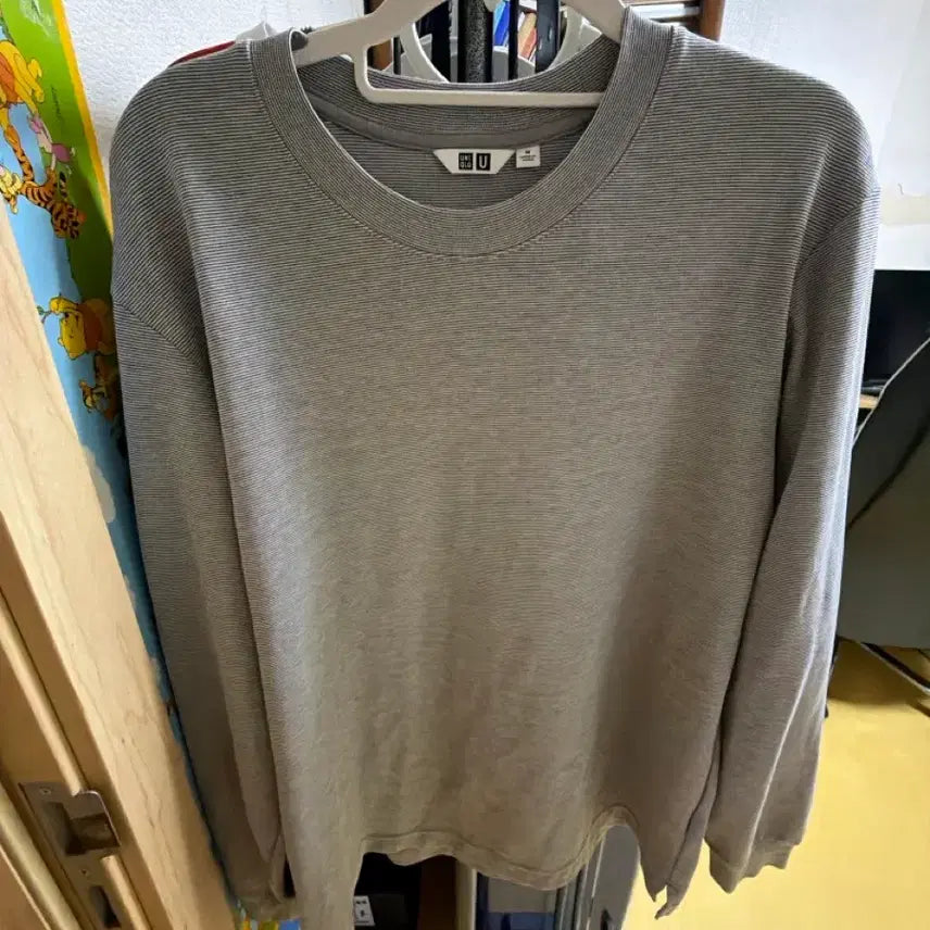 [BUNJANG] Uniqlo Striped Long Sleeve T-Shirt / 유니클로 스트라이프 긴팔 티셔츠