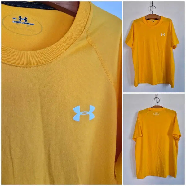 [BUNJANG] Under Armour Yellow Short Sleeve T-Shirt MD / [MD] 언더아머 옐로 반팔티셔츠 / Under Amour