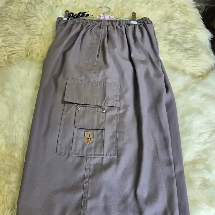 [BUNJANG] New Cargo Skirt - Long Length, Beige, 32-inch / 새상품 카고 스커트 롱 기장 베이지32인지