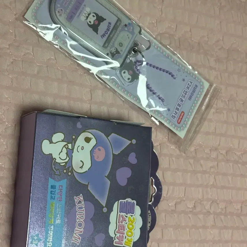 [BUNJANG] Sanrio Kuromi Y2K Phone Strap & Sticker Set (New) / 산리오 쿠로미 폰 스트랩 & 스티커 세트 새상품