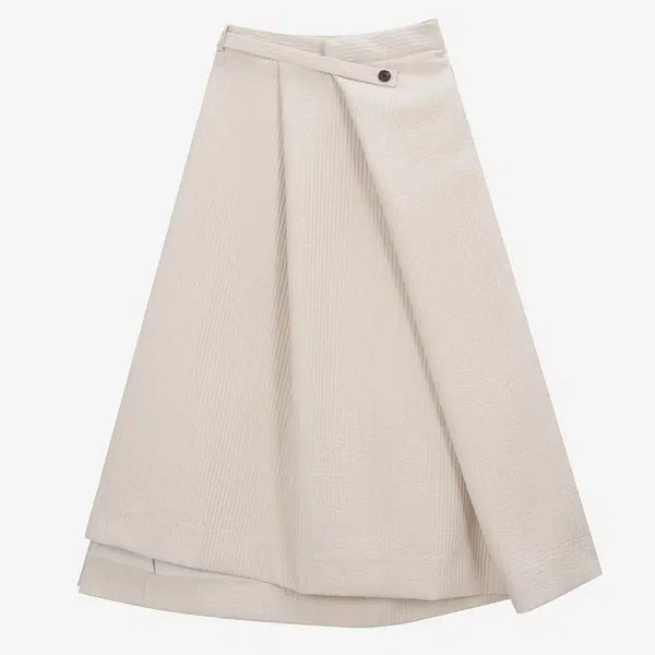 [BUNJANG] APINGLER Pleated Origami Skirt Cream M Size / 에핑글러 플리츠 오리가미 스커트 크림 색상 m사이즈