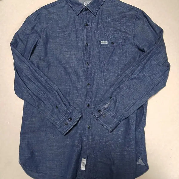 [BUNJANG] Hazzys Men's Denim Shirt / 해지스 셔츠 남성 셔츠 청량셔츠