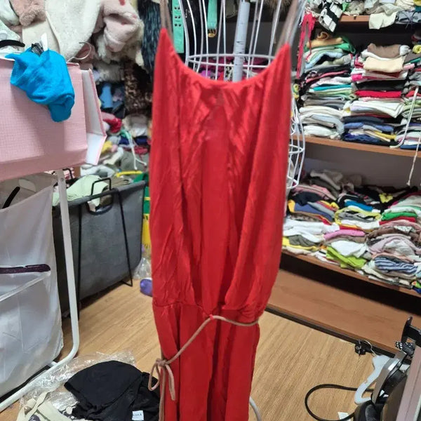 [BUNJANG] Imported Sleeveless Mini Dress - Bright Red / 나시 원피스 레드 미국수입