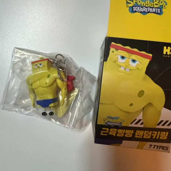 [BUNJANG] SpongeBob Muscle Random Keyring / 스폰지밥 근육빵빵 랜덤키링