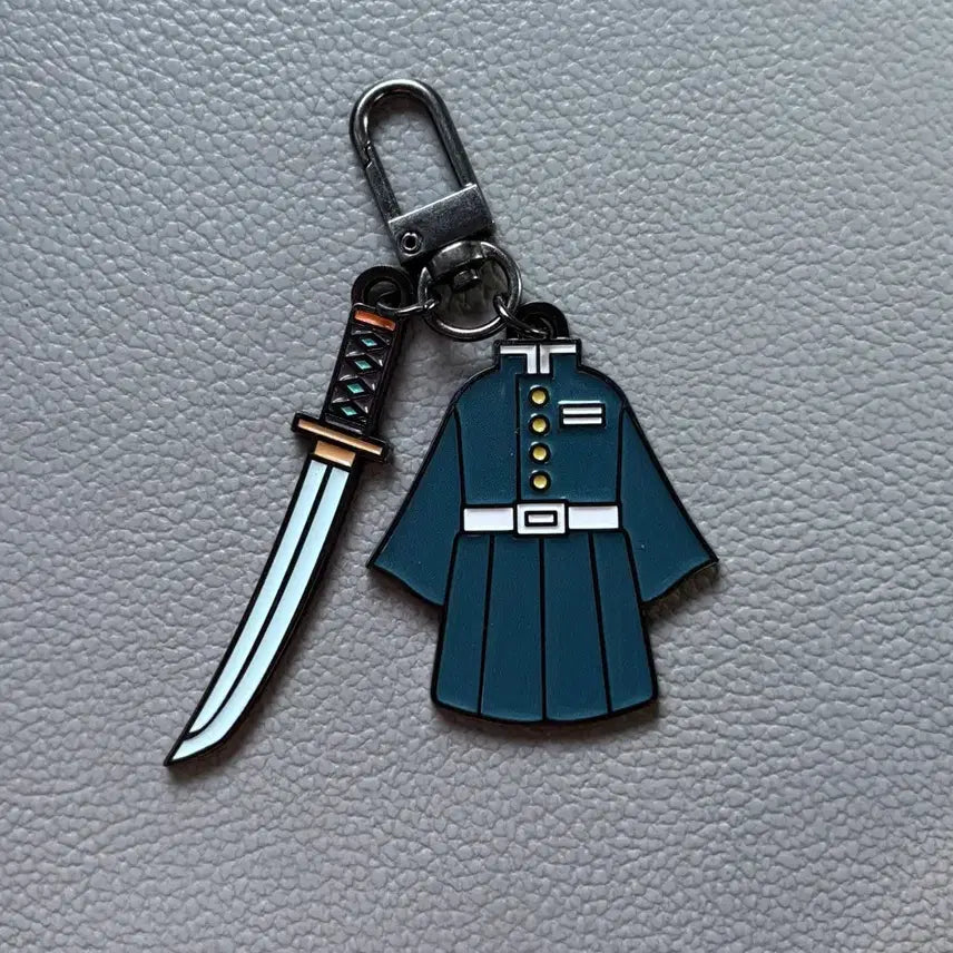 [BUNJANG] Demon Slayer: Kimetsu no Yaiba Muichiro Tokito Costume & Nichirin Sword Keychain / 귀멸의칼날 무이치로 코스튬&일륜도 키링