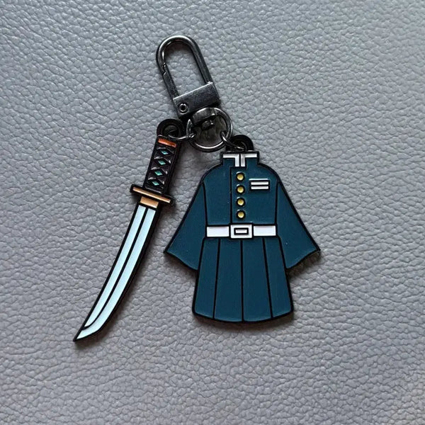 [BUNJANG] Demon Slayer: Kimetsu no Yaiba Muichiro Tokito Costume & Nichirin Sword Keychain / 귀멸의칼날 무이치로 코스튬&일륜도 키링
