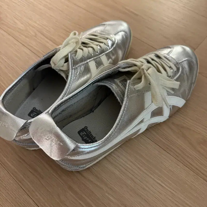 [BUNJANG] Onitsuka Tiger Mexico 66 Silver Sneakers (270) / 오니츠카타이거 멕시코66 실버 270