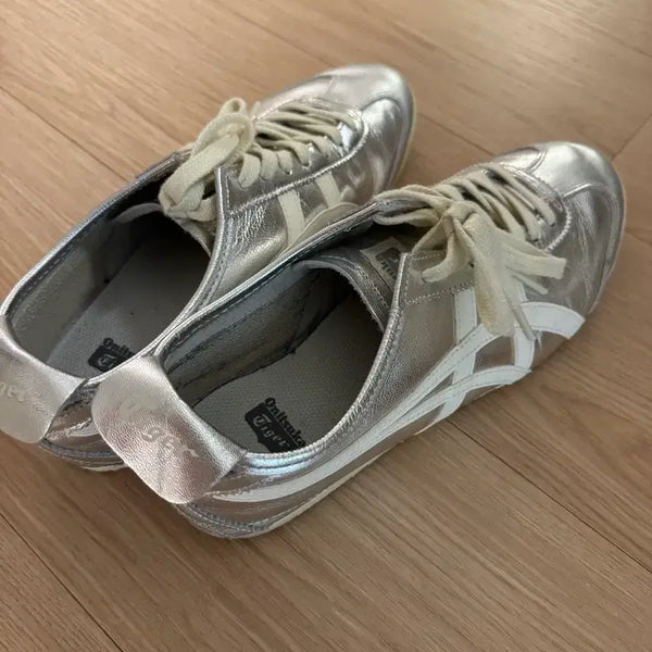 [BUNJANG] Onitsuka Tiger Mexico 66 Silver Sneakers (270) / 오니츠카타이거 멕시코66 실버 270