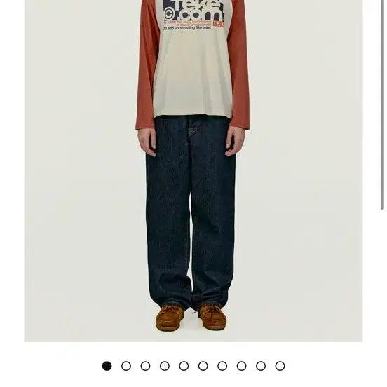 [BUNJANG] Teket Folder L/S Tee Cream / 테켓 teket Folder L/S Tee Cream
