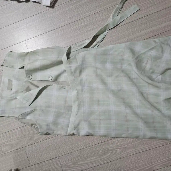 [BUNJANG] SINOON Check Wrap Dress / 시눈 체크 랩 원피스