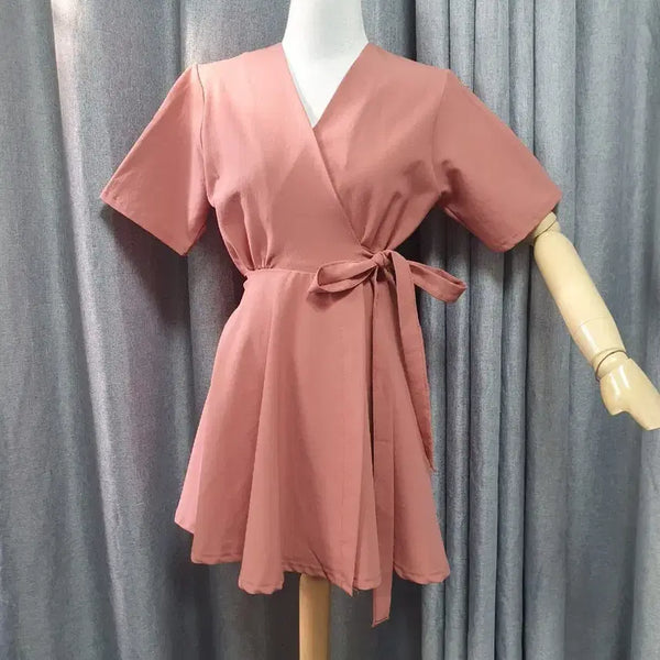 [BUNJANG] Pink Rib Mini Dress / 핑크 랩 미니원피스