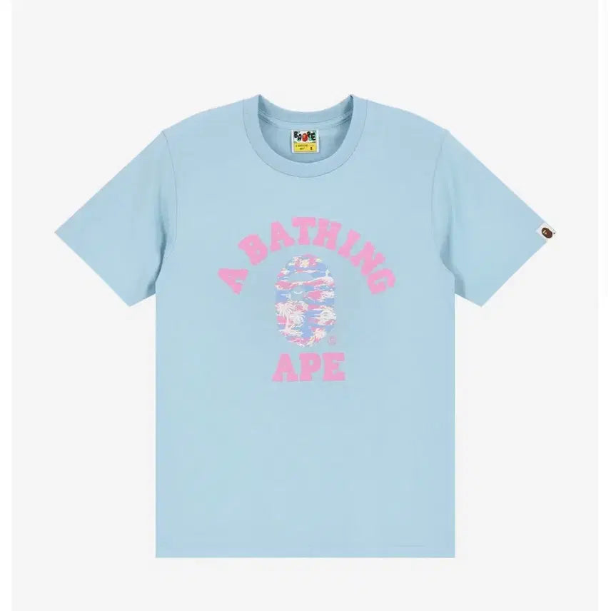 [BUNJANG] BAPE Palm Tree Camo College T-Shirt / 베이프 팜트리 카모 컬리지 반팔