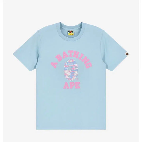 [BUNJANG] BAPE Palm Tree Camo College T-Shirt / 베이프 팜트리 카모 컬리지 반팔