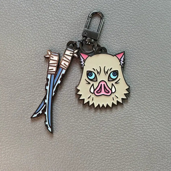 [BUNJANG] Demon Slayer Inosuke Costume & Nichirin Blade Keychain / 귀멸의칼날 이노스케 코스튬&일륜도 키링