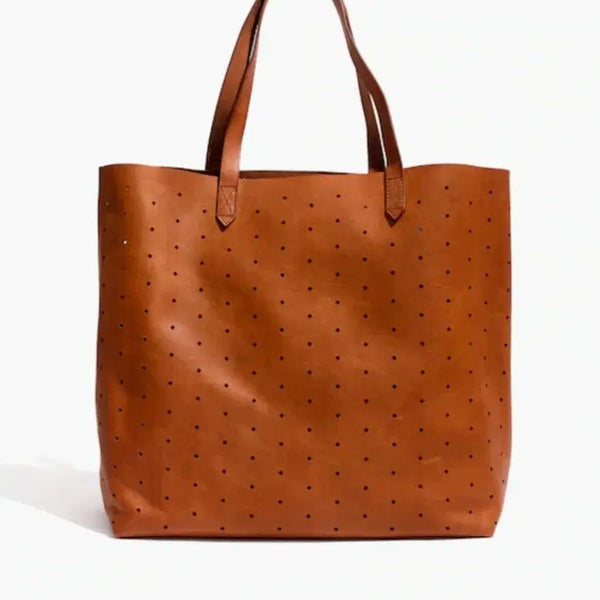 [BUNJANG] Madewell Perforated Leather Shoulder Bag Brown / 메이드웰 펀칭 숄더백 브라운