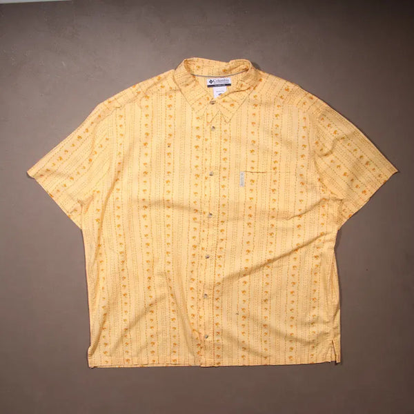 [BUNJANG] Columbia Indian Pattern Short Sleeve Shirt / 컬럼비아 인디안패턴 반팔셔츠 A645