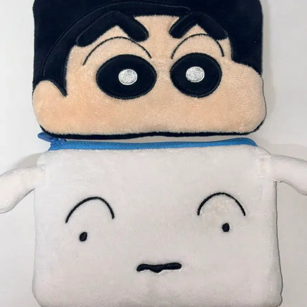 [BUNJANG] Crayon Shin-chan Whitey Pouch Cosmetic Pouch Set / 짱구는못말려 짱구 흰둥이 파우치 화장품 파우치 2종 세트