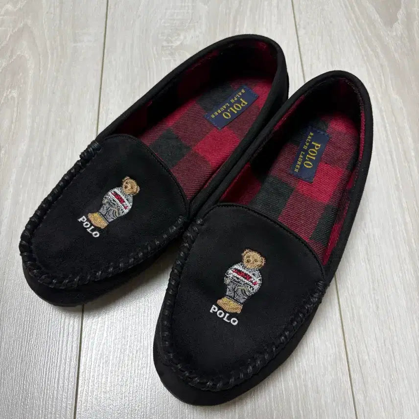 [BUNJANG] Polo Ralph Lauren Dezi V Bear Unisex Moccasins/Slippers / RALPH LAUREN POLO 새로운 데지 베어 모카신/슬리퍼 폴로 랄프 로렌