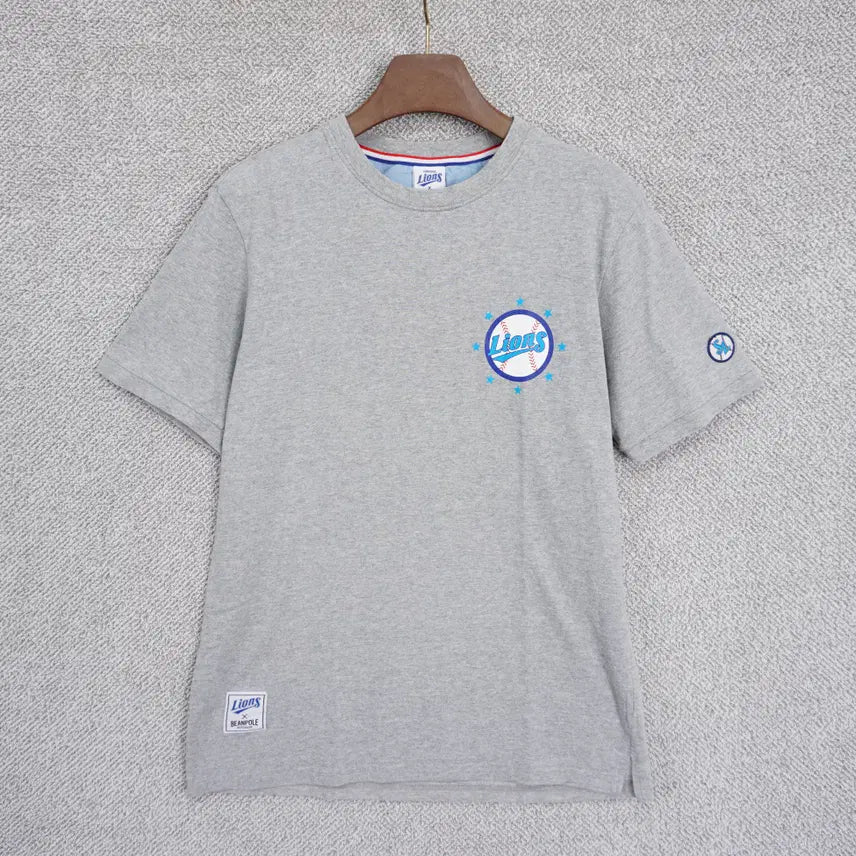 [BUNJANG] Samsung Lions x Beanpole Round Neck Short Sleeve T-Shirt (Size 95) / 삼성라이온즈 X 빈폴 라운드넥 반팔 티셔츠 95size