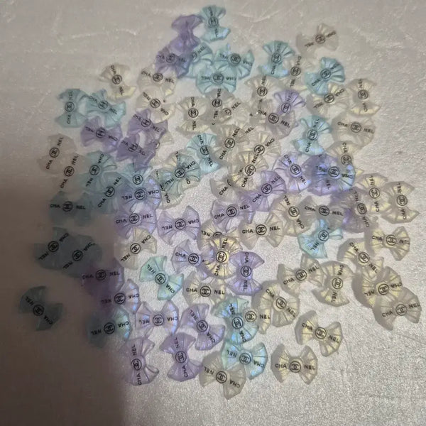 [BUNJANG] Ribbon Nail Charms (90 pcs) / 리본 네일파츠 90개