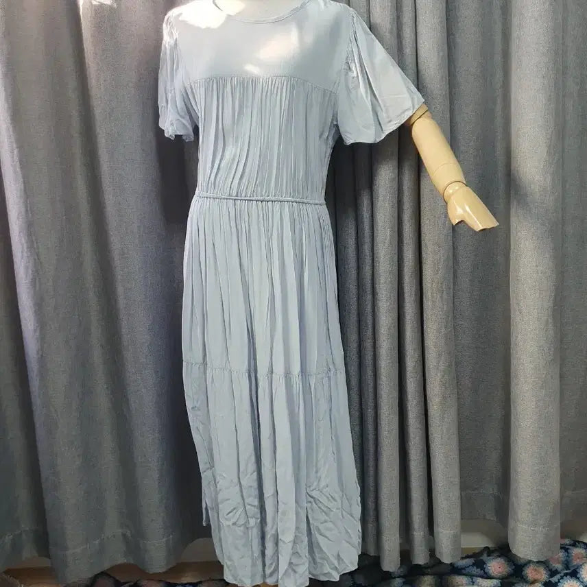 [BUNJANG] Sealing Blue Maxi Dress / 실링 블루 맥시 원피스
