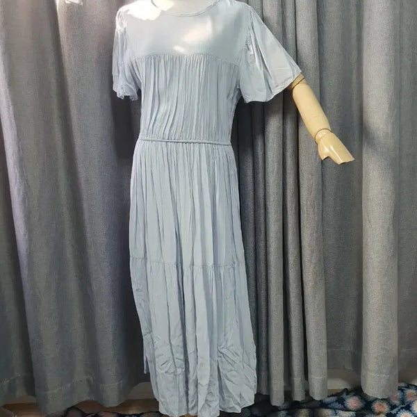 [BUNJANG] Sealing Blue Maxi Dress / 실링 블루 맥시 원피스