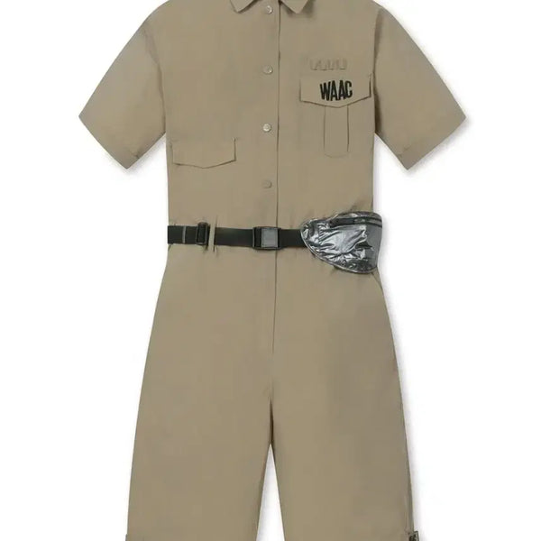 [BUNJANG] WACC Brown Jumpsuit with Belt / wacc 왁 골프웨어 브라운 점프수트 팝니다. 벨트포함