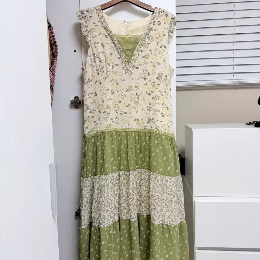 [BUNJANG] Japanese Vintage Mori Long Dress / 일본빈티지 녹차모리 롱원피스