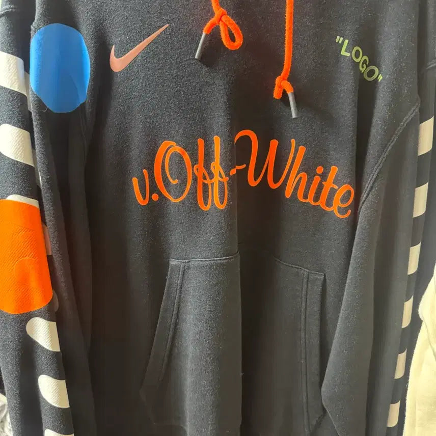 [BUNJANG] Nike Off-White Collaboration Hoodie Black / 나이키 오프화이트 콜라보 후드티 블랙