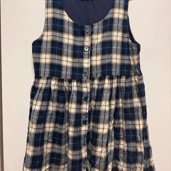 [BUNJANG] Checkered Midi Dress / 체크원피스