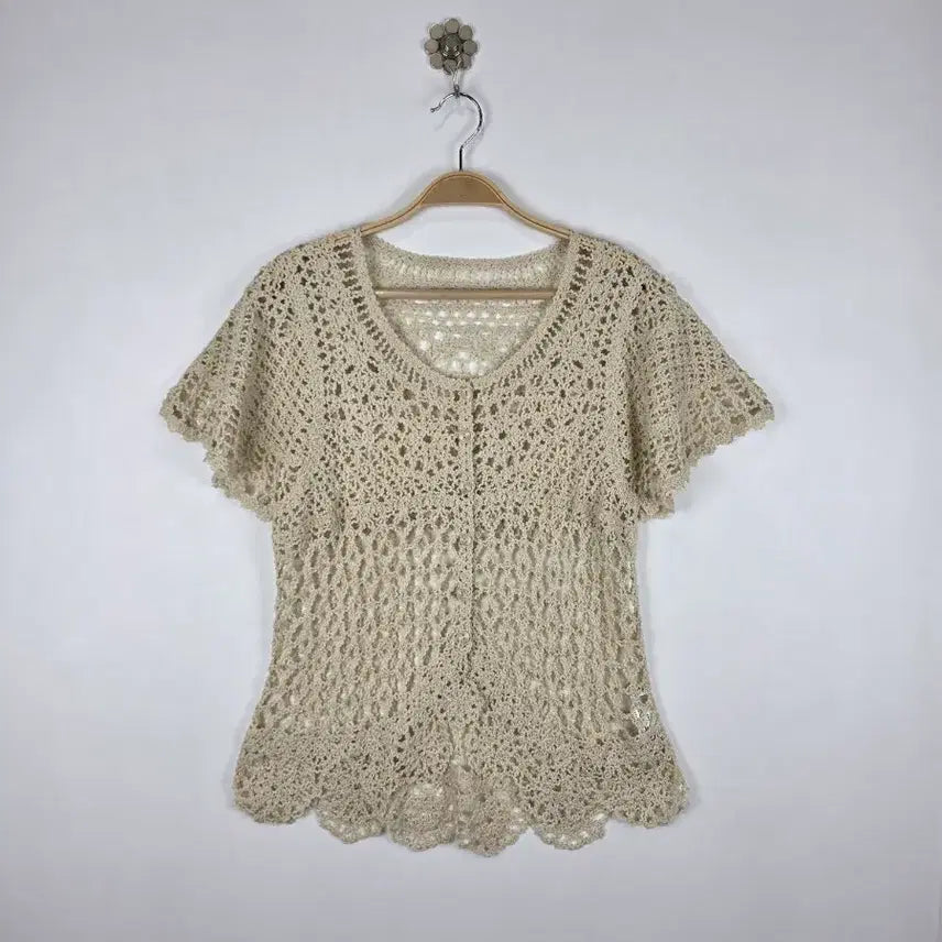 [BUNJANG] Maglia Reine Handcrafted Crochet Cardigan / [Japan]Maglia Reine 핸드크래프트 크로셰 가디건