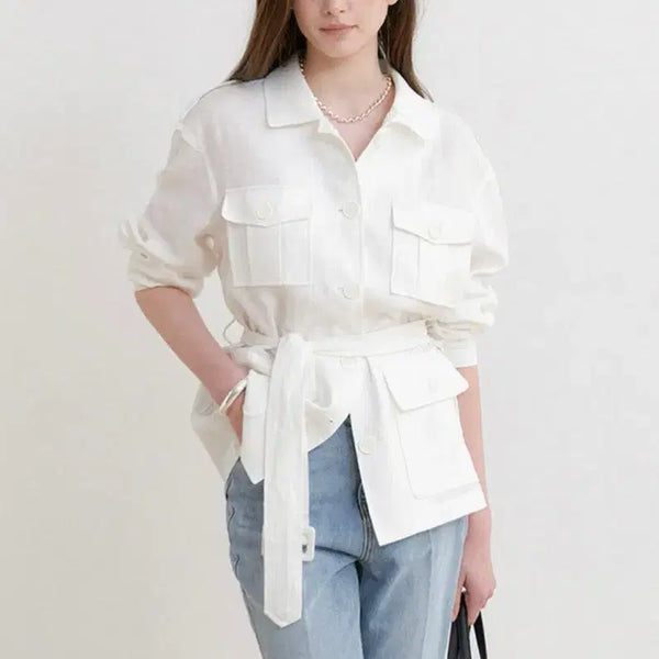 [BUNJANG] Laflah Owen Linen Jacket / 라플라 오웬 린넨 자켓 (실물 사진 O)