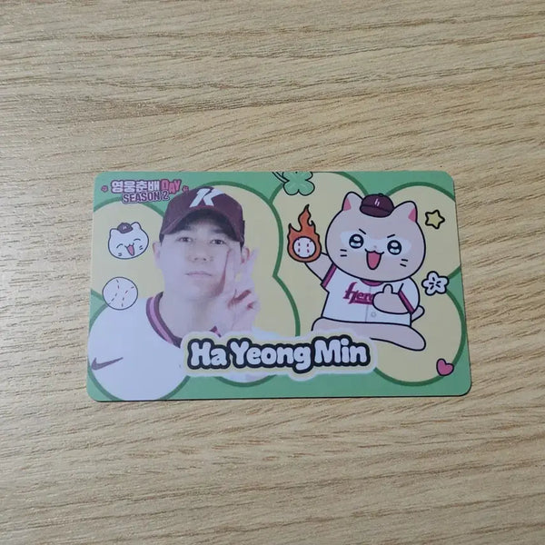 [BUNJANG] Kiwoom Heroes Chunbae Ha Young-min Photocard / 키움 히어로즈 춘배 하영민 포토카드