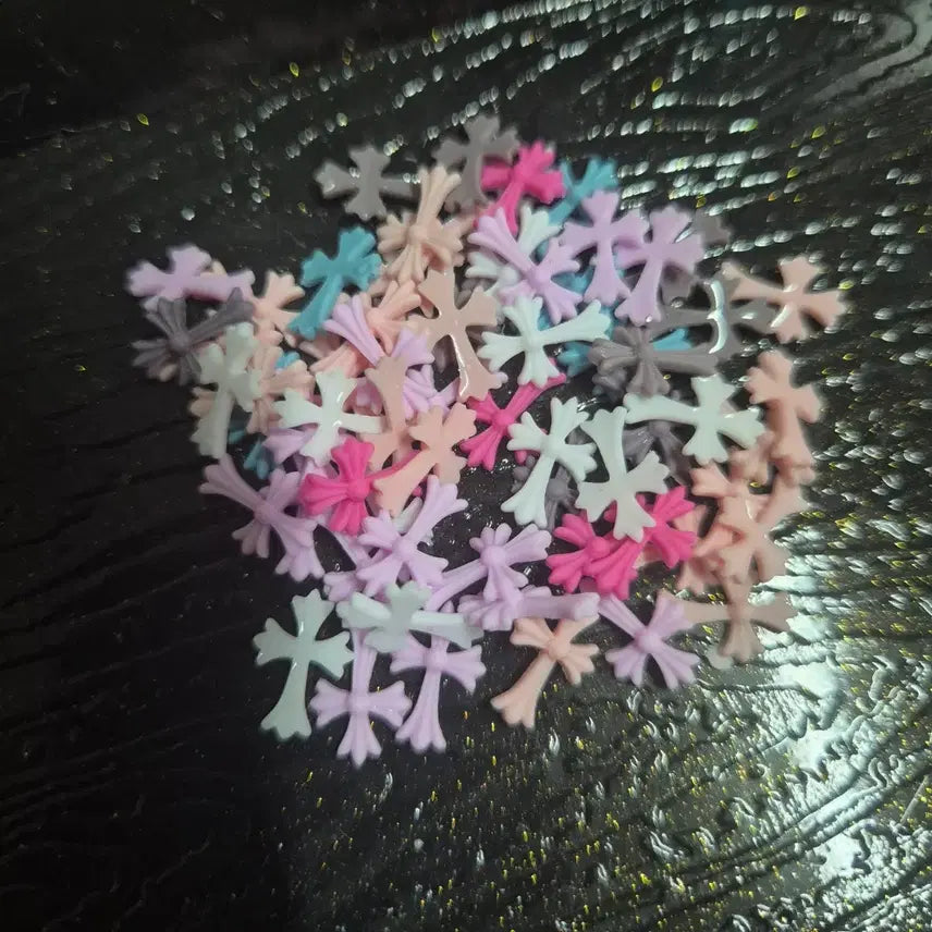 [BUNJANG] Cross Nail Charms (45 pcs) / 십자가 네일파츠 45개