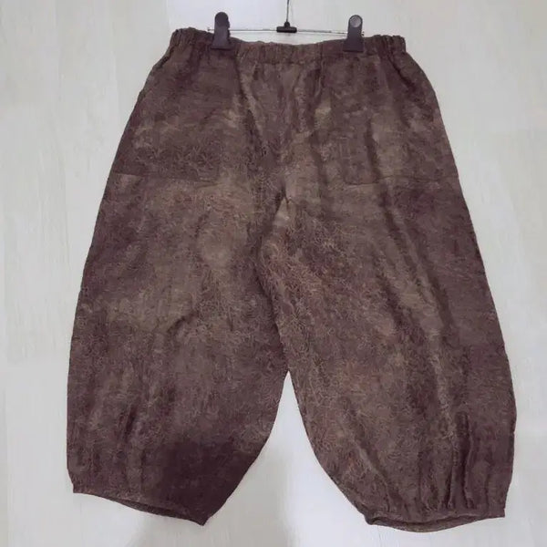 [BUNJANG] Natural Dyeing Silk Slacks Pants / 천연염색 인견 바지