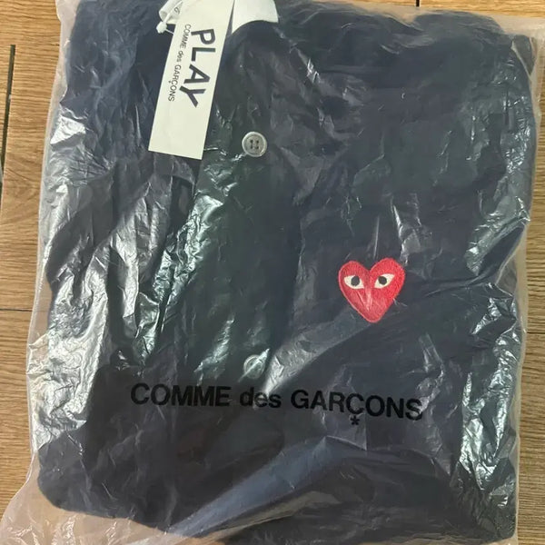 [BUNJANG] Comme des Garçons Red Heart Knit Cardigan Black XXL / 꼼데가르송 레드 하트 니트 가디건 블랙 XXL 110 새상품