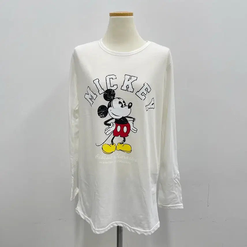 [BUNJANG] Mickey Character Long Sleeve T-shirt Pajamas Homewear / 미키 캐릭터 긴팔 티셔츠 잠옷 홈웨어
